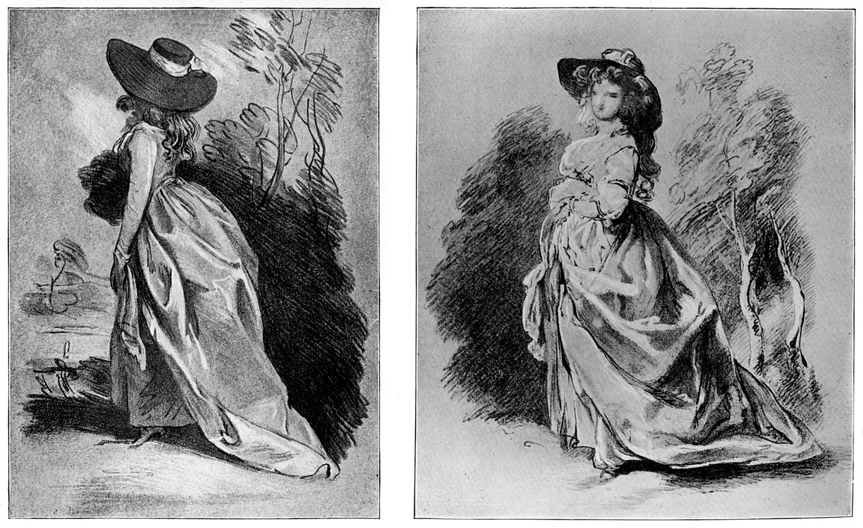 Gainsboroughs estuda seu famoso retrato da duquesa de Devonshire, c1787 1901 de Unbekannt