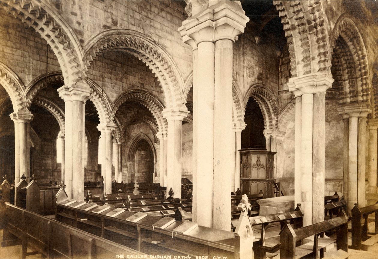 Capela da Galiléia, Catedral de Durham, 1893. de Unbekannt