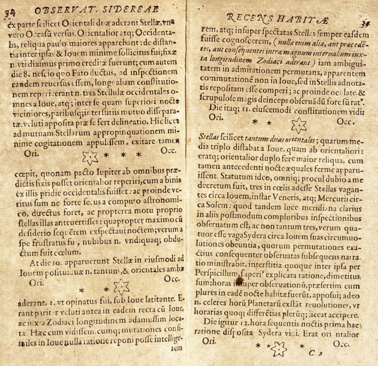 Os desenhos dos satélites de Júpiter de Galileu de Unbekannt