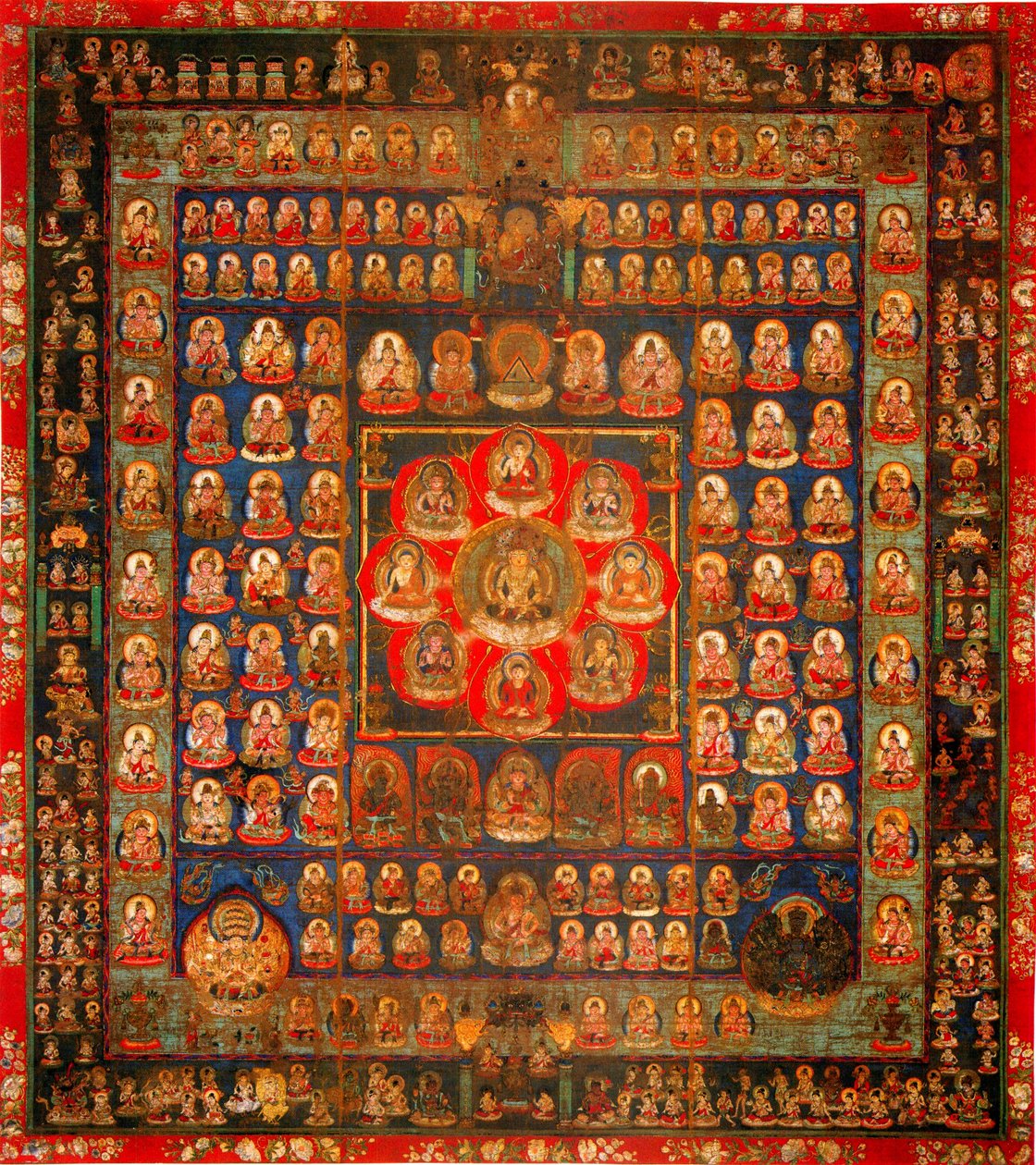 Mandala Garbhadhatu, século VIII de Unbekannt