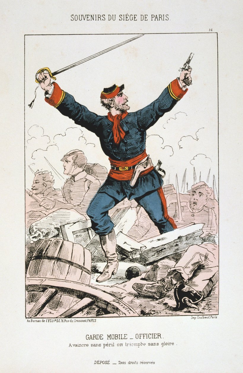 Guarda Móvel - Oficial, Cerco a Paris, 1870-1871 de Unbekannt