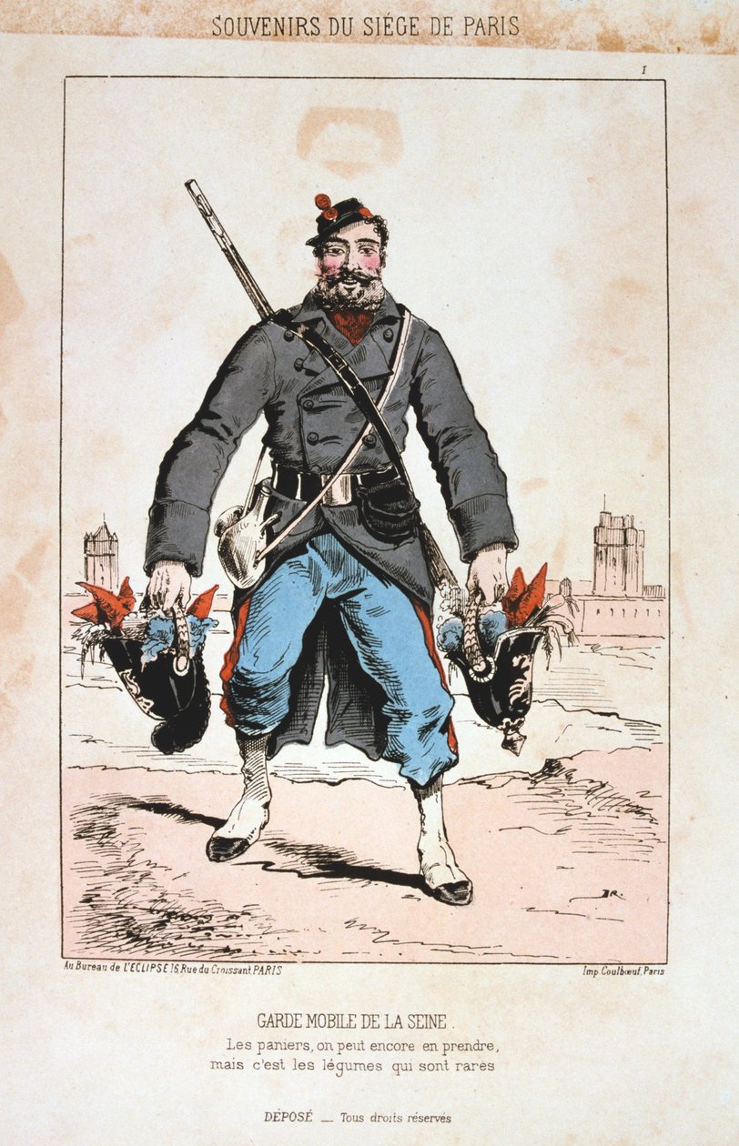 Garde Seine Mobile, Cerco a Paris, 1870-1871 de Unbekannt