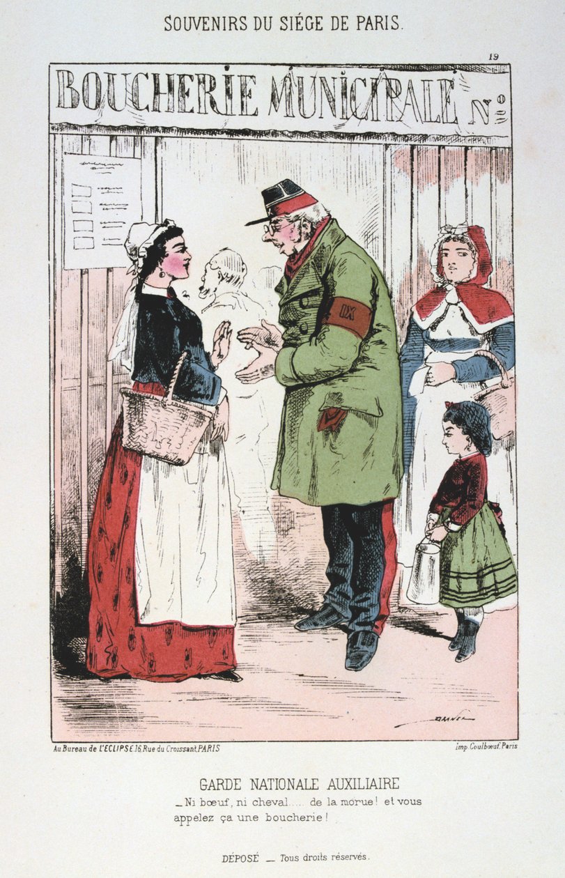 Guarda Nacional Auxiliar, Cerco a Paris, Guerra Franco-Prussiana, 1870-1871. de Unbekannt