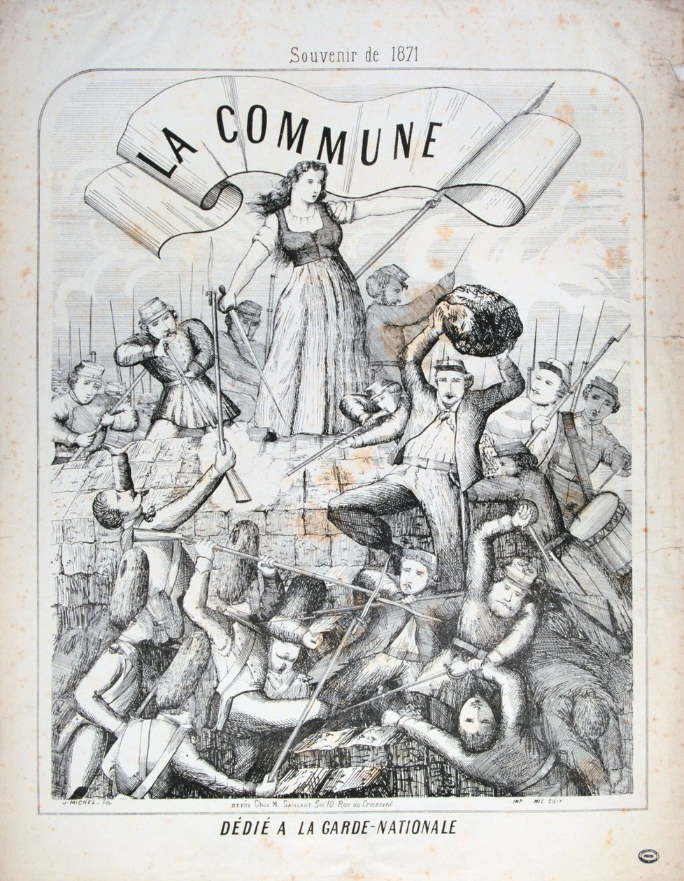 Guarda Nacional, Comuna de Paris, 1871. de Unbekannt