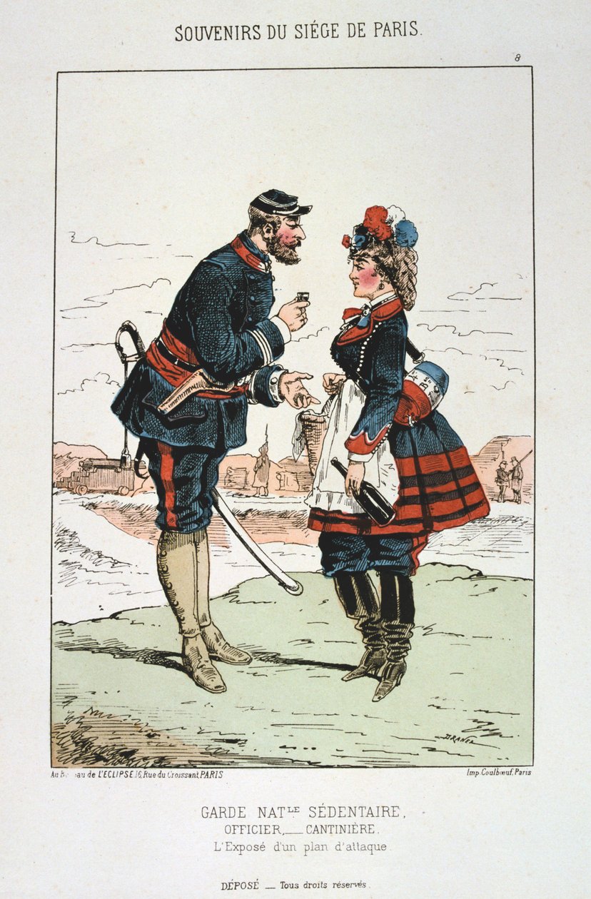 Guarda Nacional Sedentária - Oficial Cantinierre, Cerco a Paris, 1870-1871 de Unbekannt