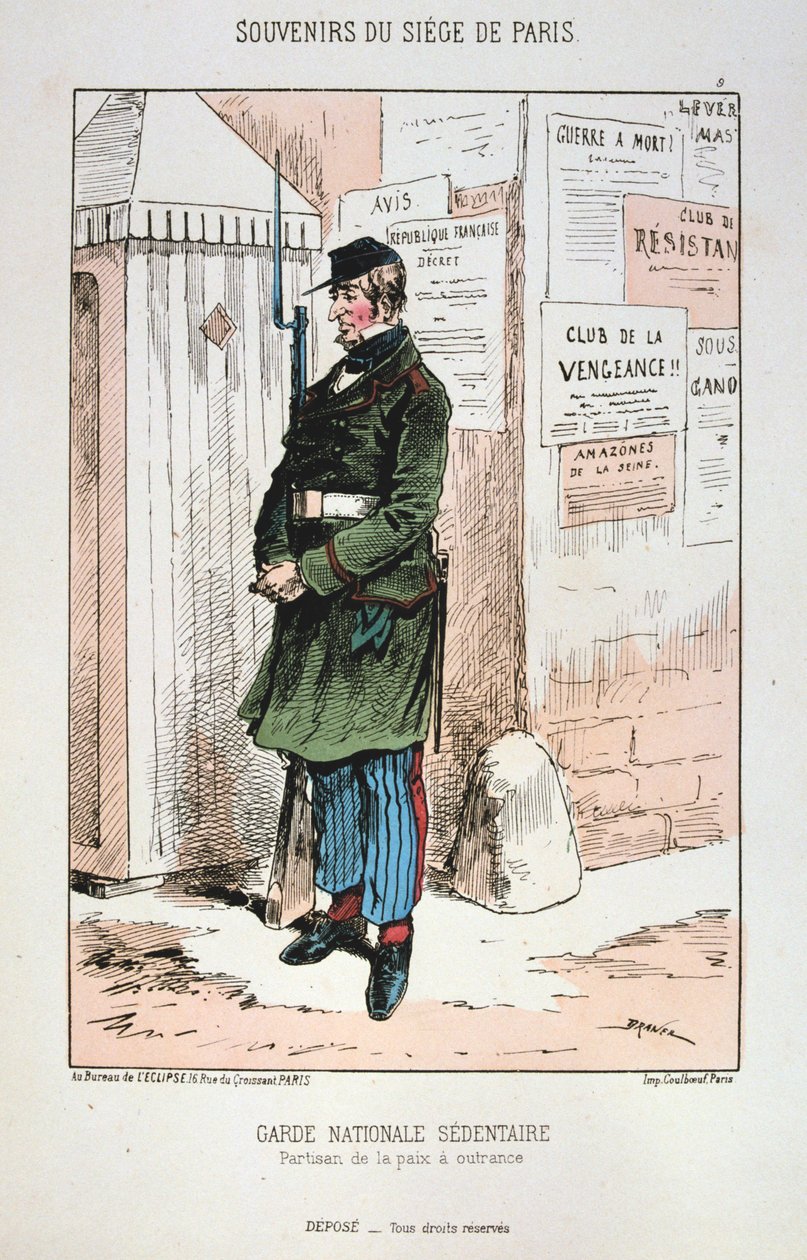 Guarda Nacional Sedentária, Cerco a Paris, 1870-1871 de Unbekannt