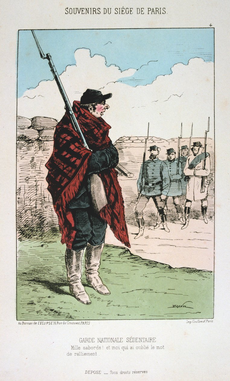 Guarda Nacional Sedentário, Cerco a Paris, 1870-1871 de Unbekannt