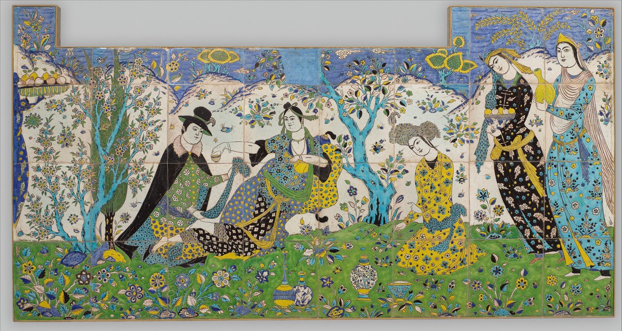Garden Gathering, Irã, 1640-50. de Unbekannt