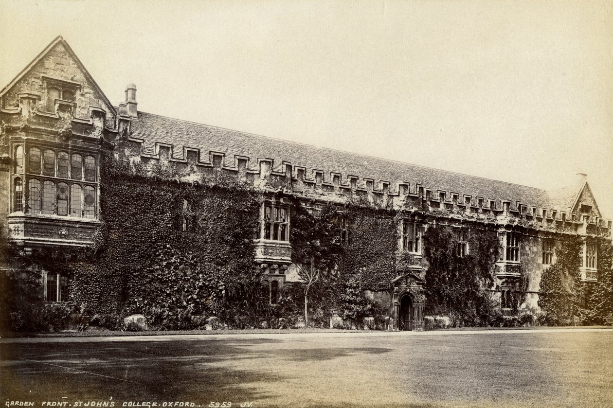 Frente ao jardim, St Johns College, Oxford, Oxfordshire, final do século XIX ou início do século XX de Unbekannt