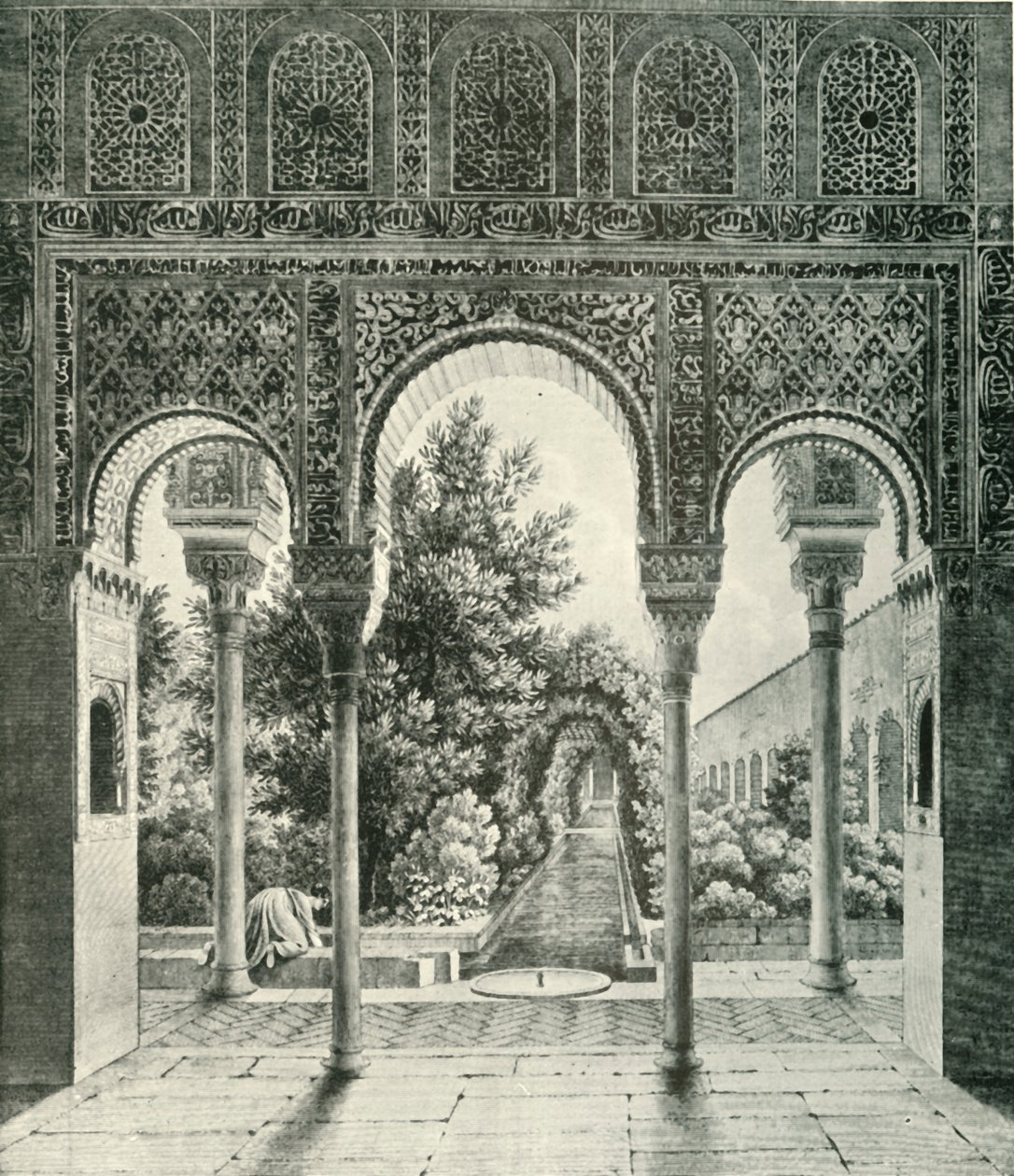 Jardim da Generalife, século XIX, 1907. de Unbekannt