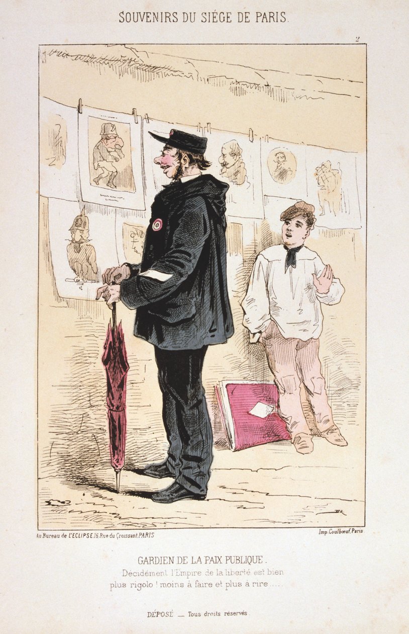 Guardião da Paz Pública, Cerco a Paris, 1870-1871 de Unbekannt