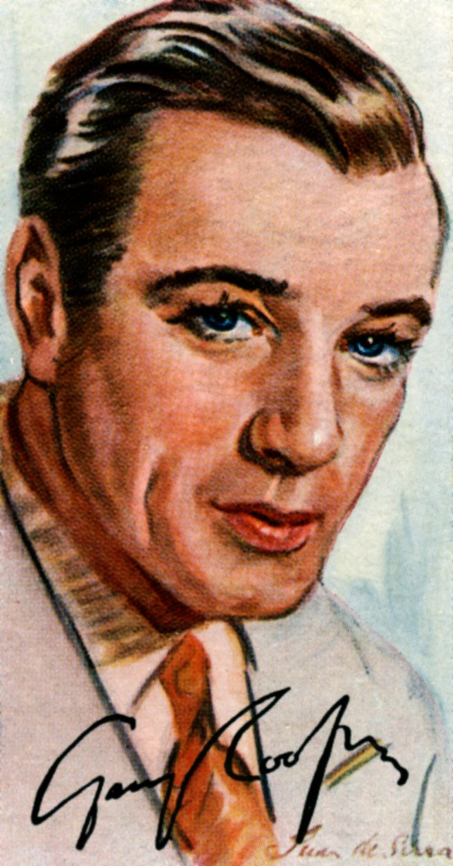 Gary Cooper, 1901-1961, ator de cinema americano de herança britânica, século 20 de Unbekannt