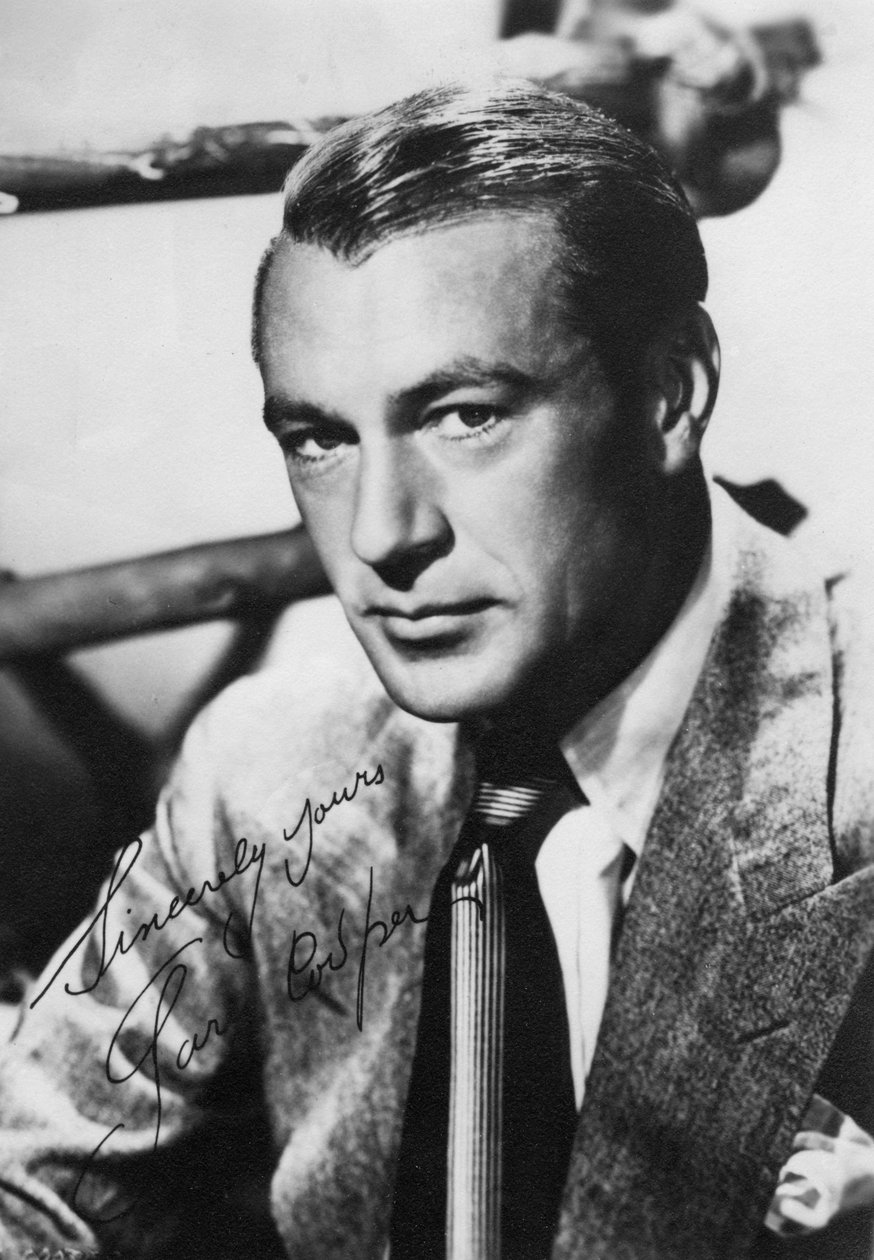 Gary Cooper, ator de cinema americano, século 20 de Unbekannt