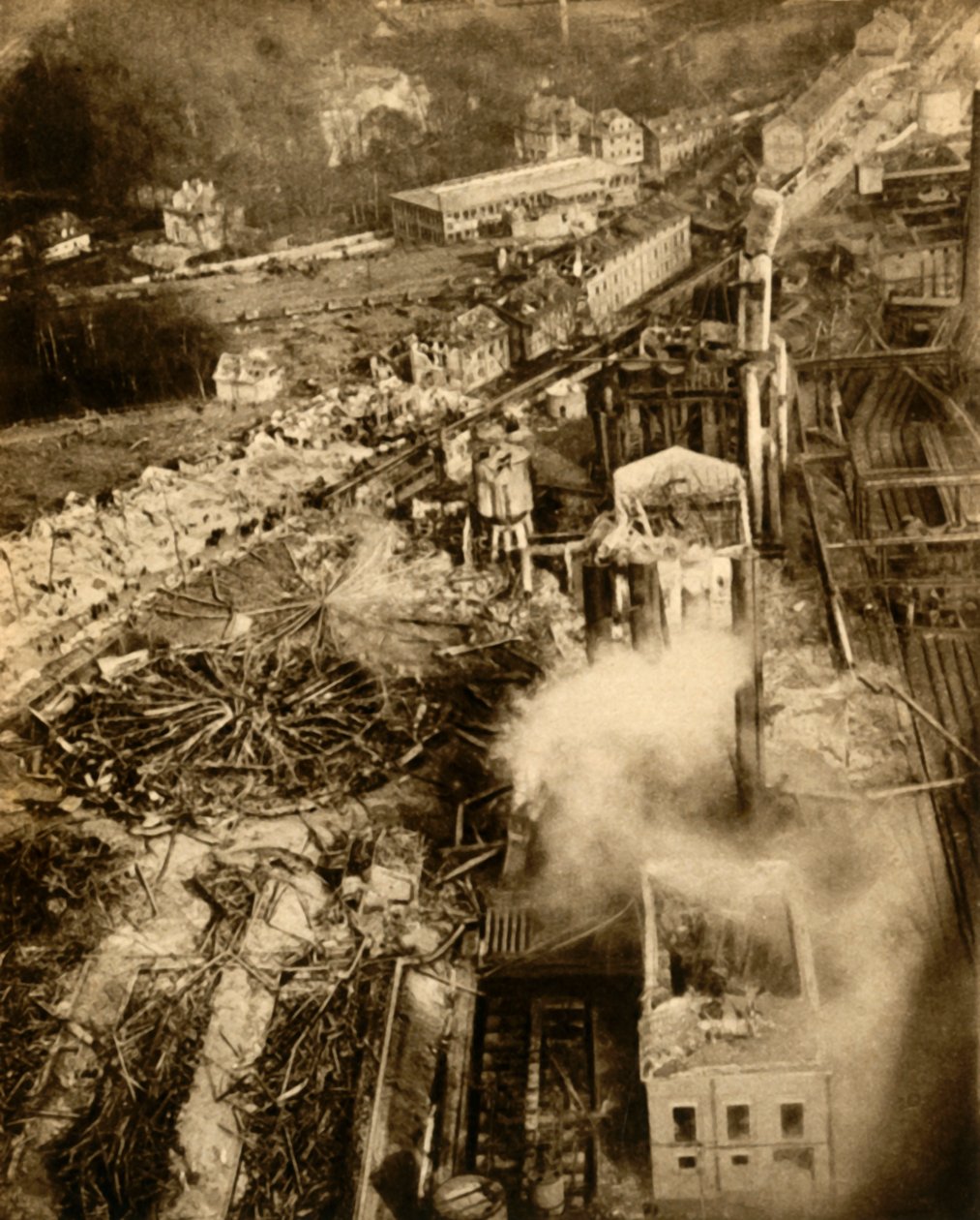 Explosão de gás em Neunkirchen, Sarre, Alemanha, fevereiro de 1933. de Unbekannt