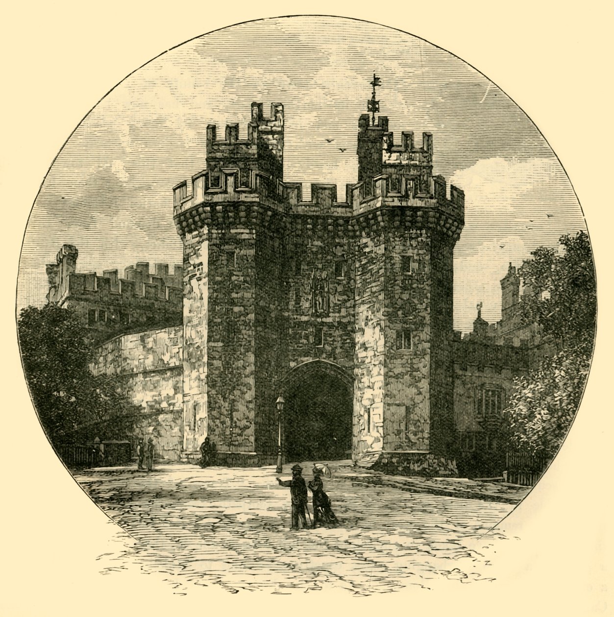 Portal do Castelo de Lancaster, 1898. de Unbekannt