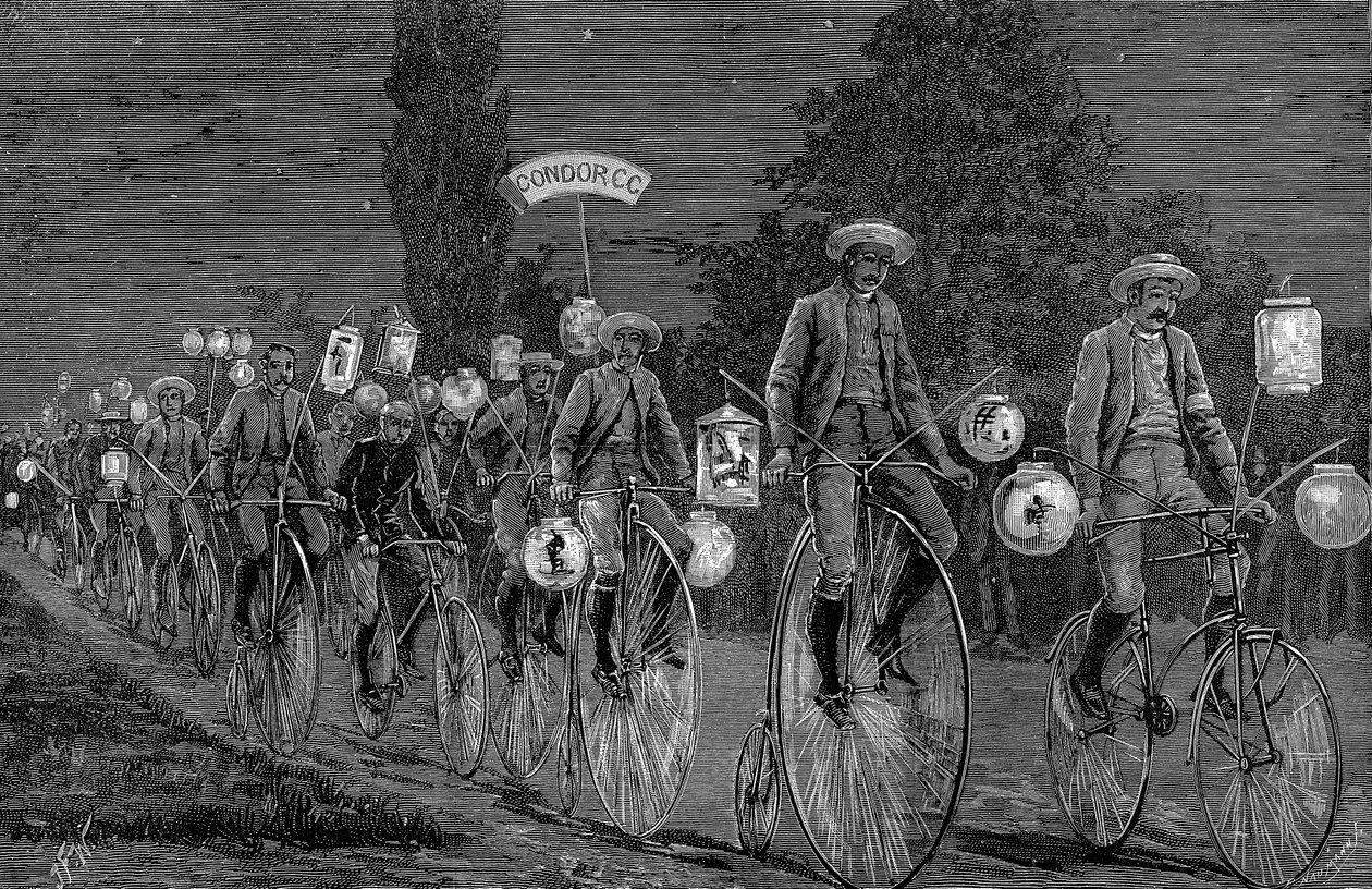 Reunião dos clubes de ciclismo do Reino Unido em Castle Inn, Woodford, Essex, em 1 de junho de 1889 de Unbekannt