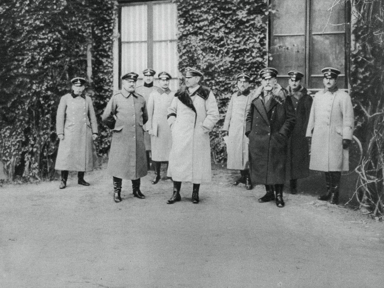 General Alexander von Kluck e outros oficiais, Primeira Guerra Mundial, 1915 de Unbekannt