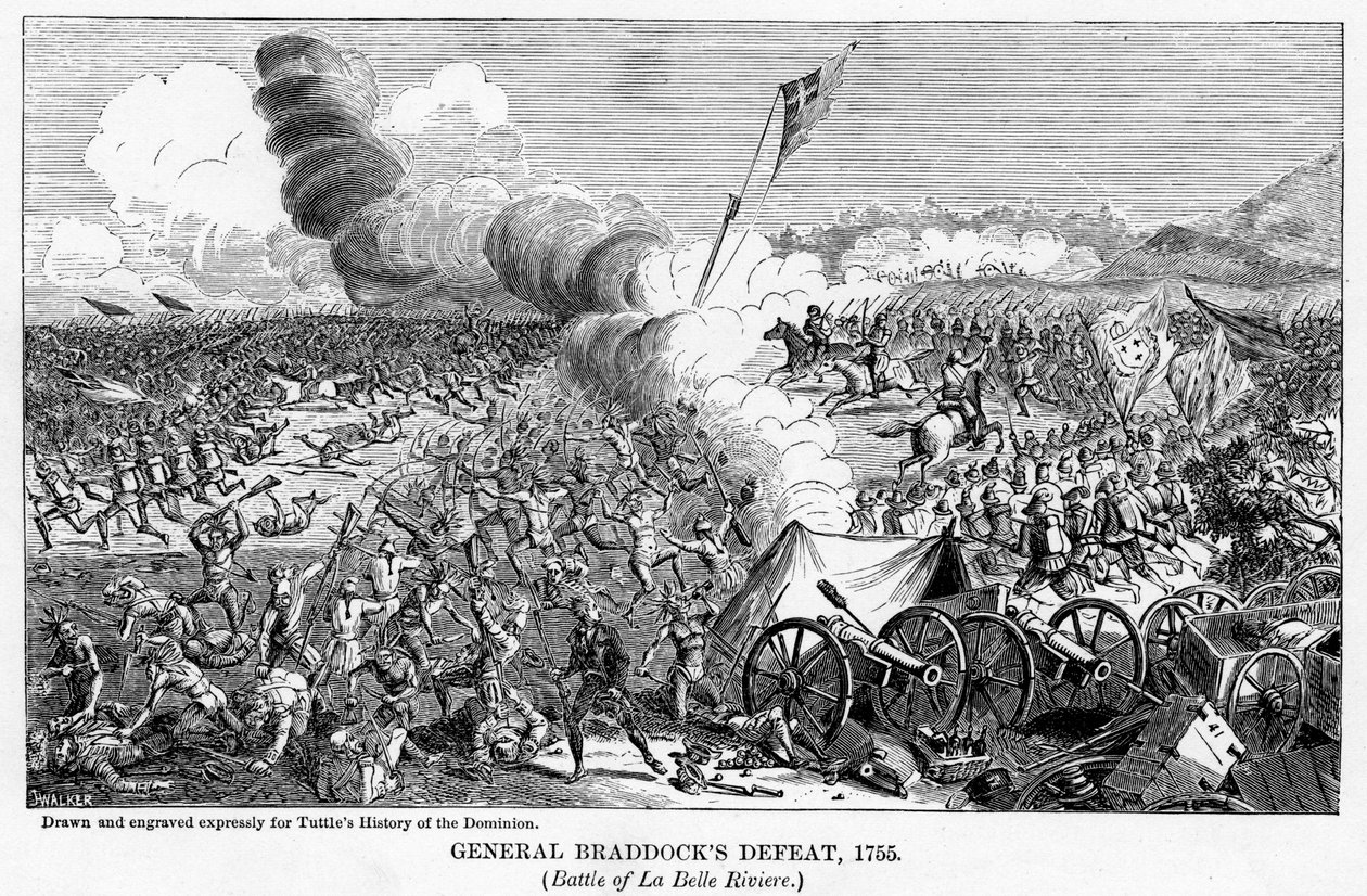 Derrota do General Braddocks, 1755, 1877 de Unbekannt