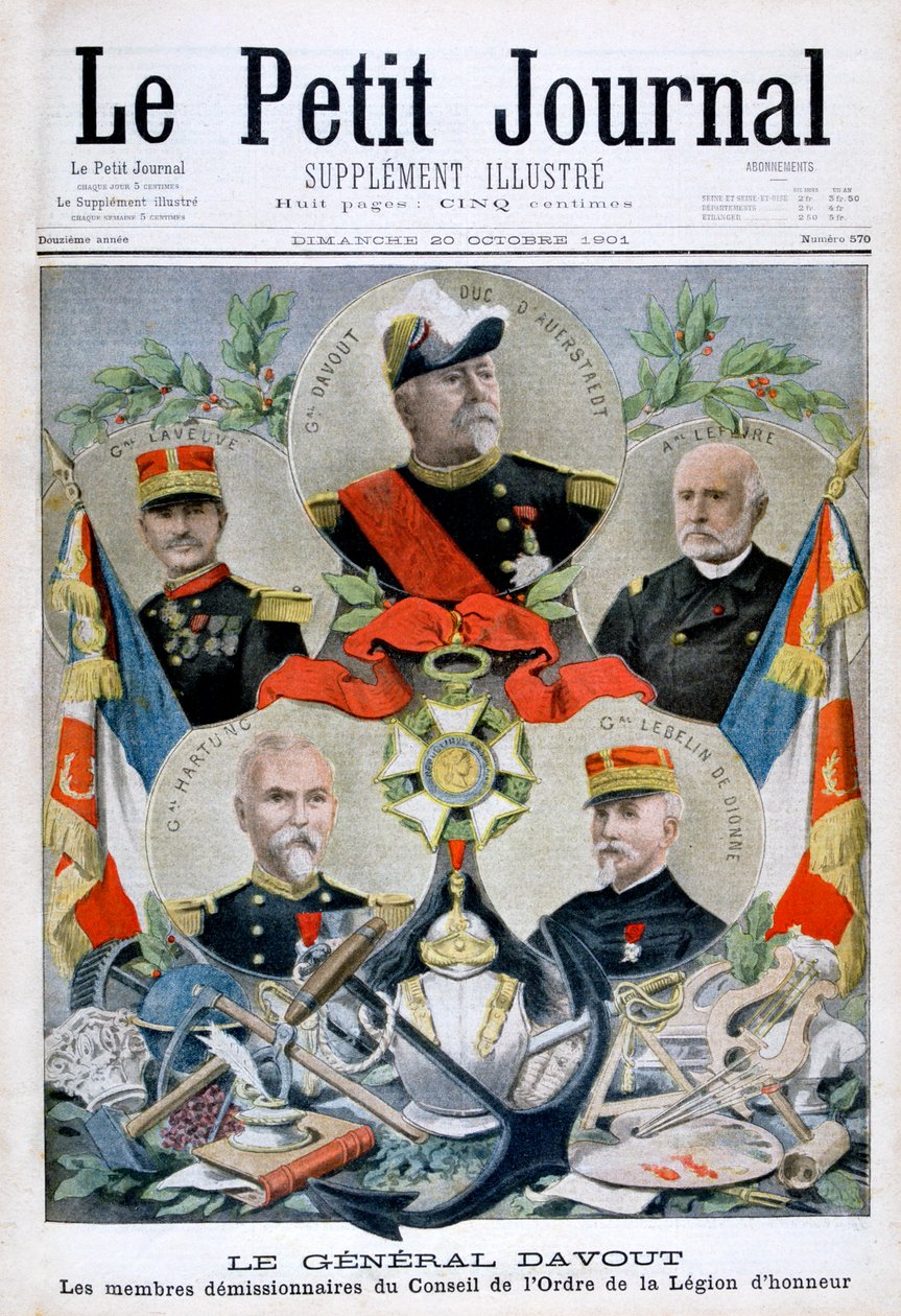General Davout e membros do Conselho da Legião dHonneur, 1901 de Unbekannt