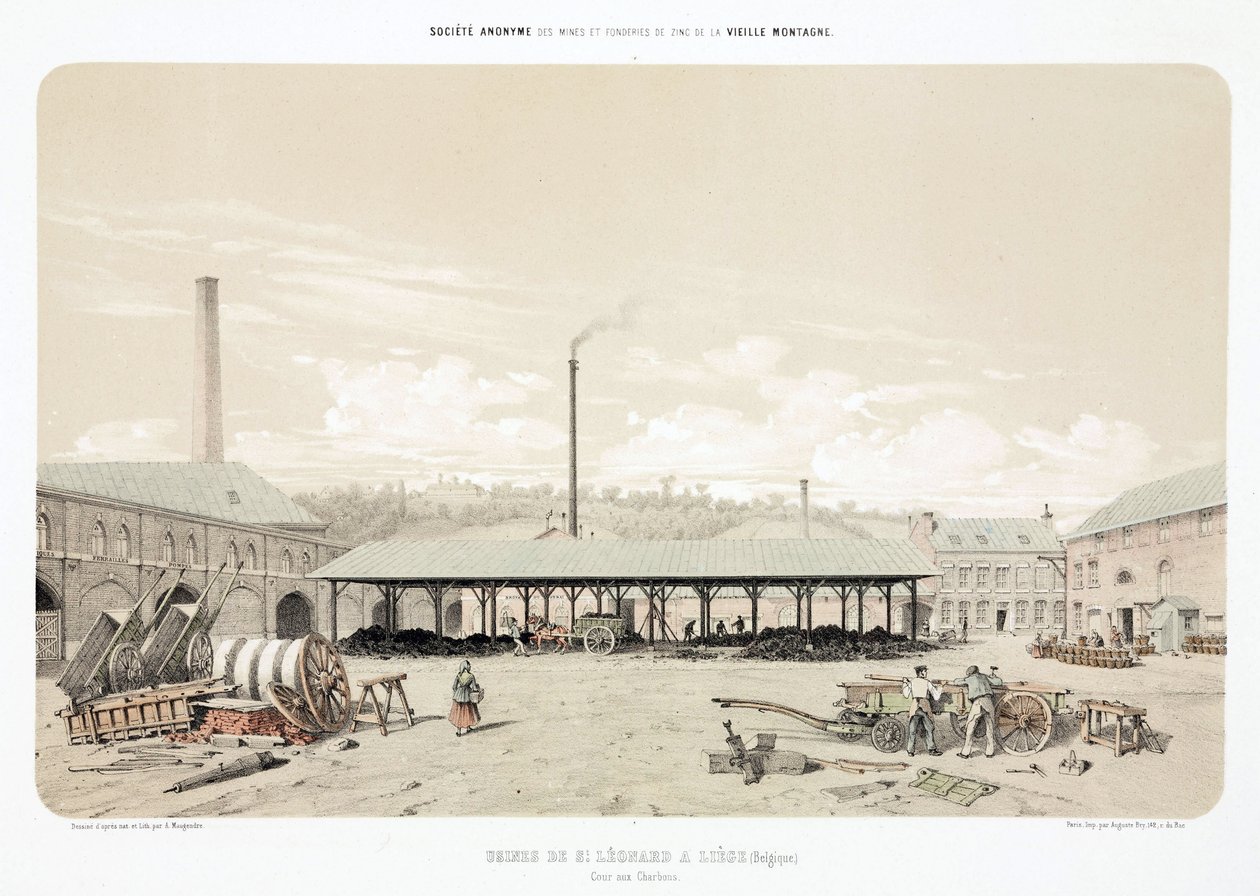 General Industrial Scenes Coal store, St Leonard, Liège, Bélgica de Unbekannt
