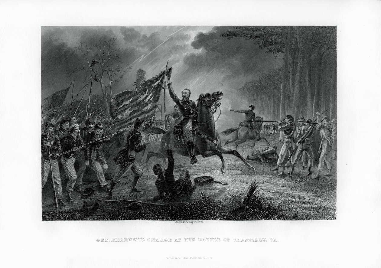 General Kearnys Charge, A Batalha de Chantilly, Virgínia, 1º de setembro de 1862, 1862-1867 de Unbekannt