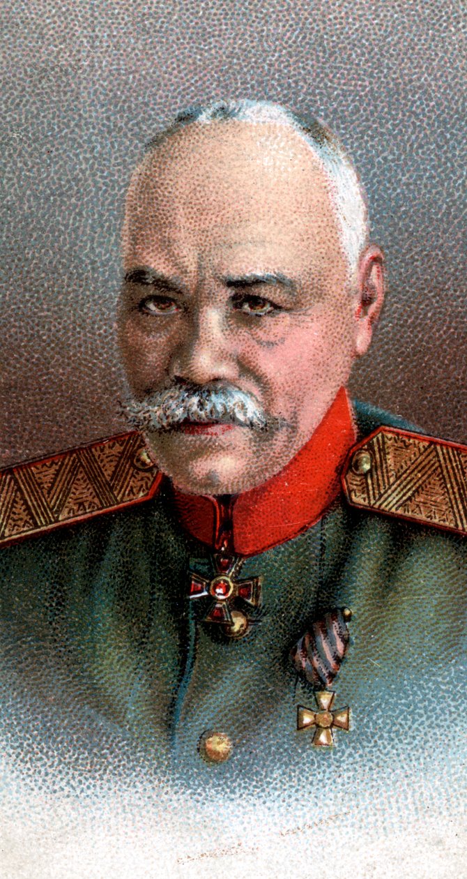 General Mikhail Vasilevich Alexeiev 1857-1918, soldado russo, 1917 de Unbekannt