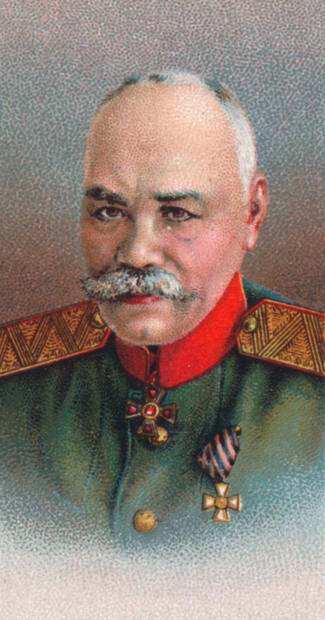 General Mikhail Vasiliyevich Alekseyev 1857-1918, general do Exército Imperial da Rússia, 1917 de Unbekannt