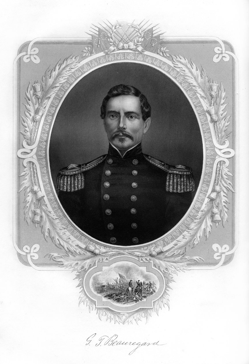 General PGT Beauregard, general do Exército Confederado, 1862-1867 de Unbekannt