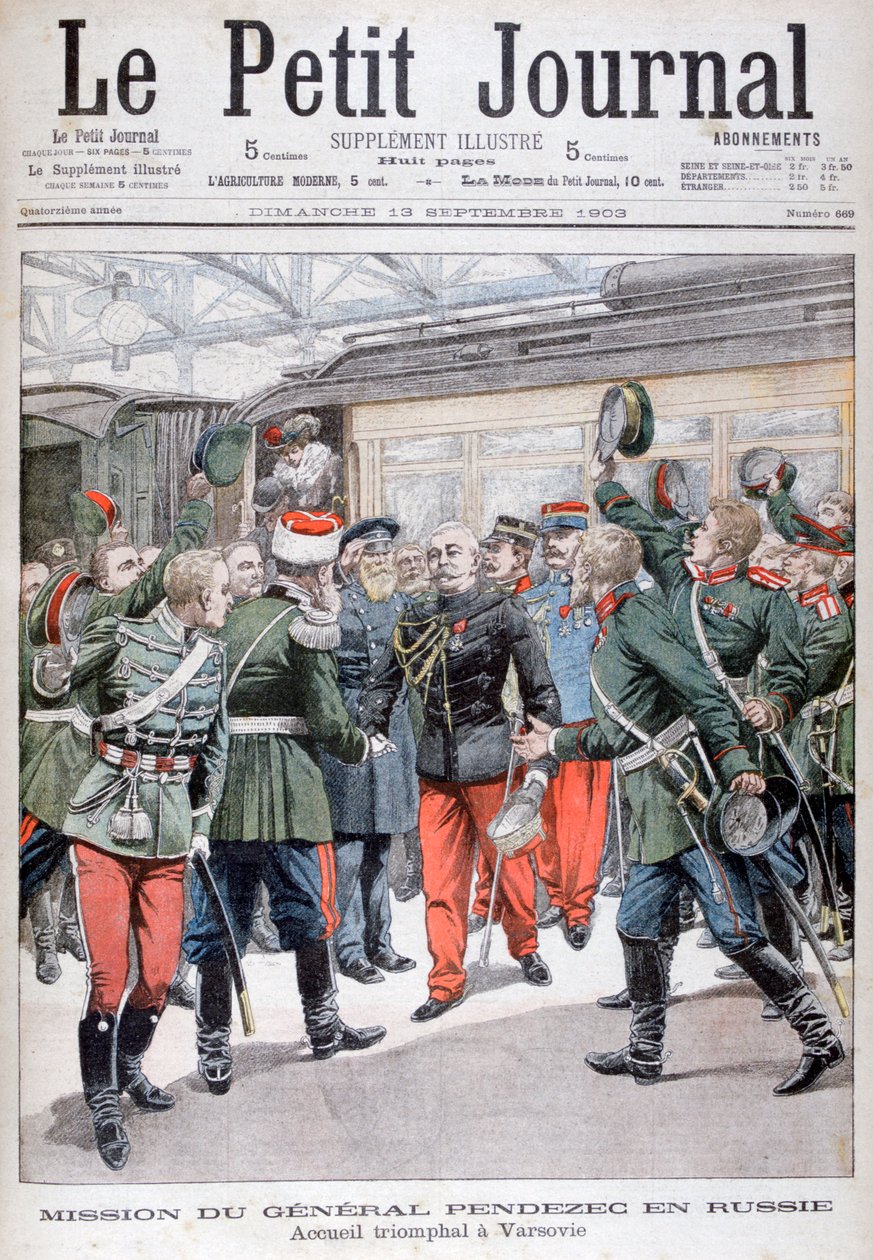 Missão diplomática do General Pendezecs na Rússia, 1903 de Unbekannt