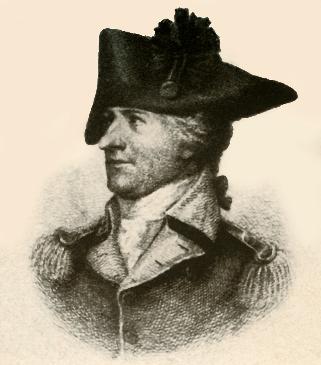 General Philemon Dickinson, mostrando casaco de corte alto, c1780, 1937. de Unbekannt
