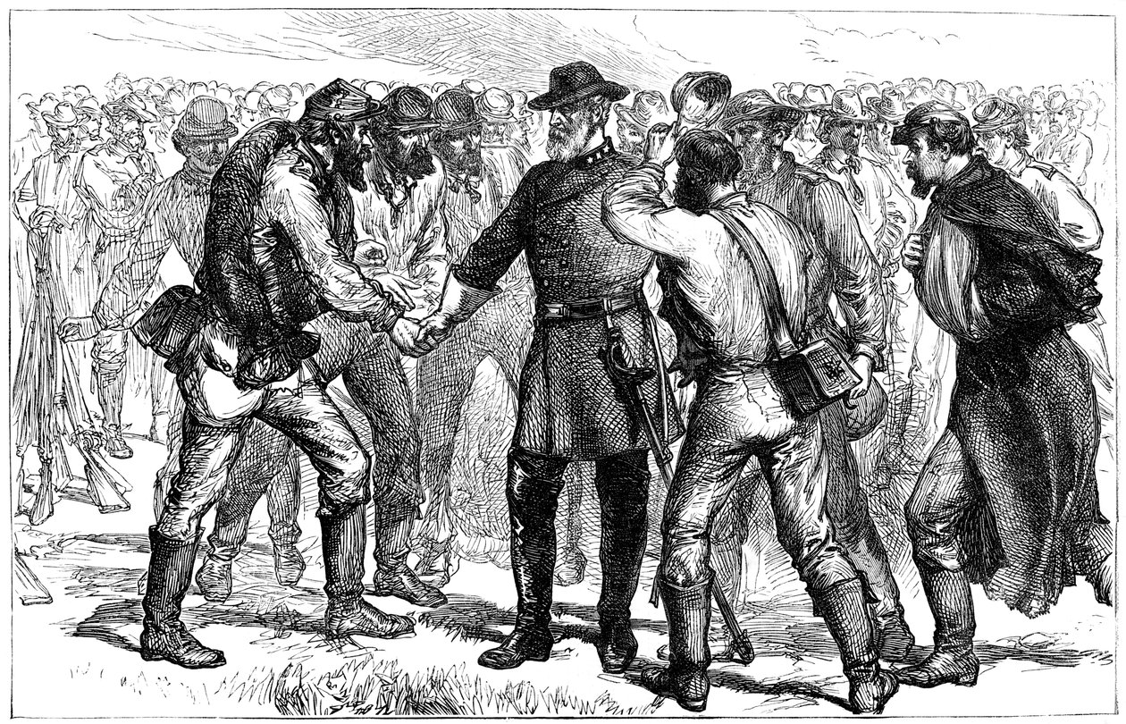 General Robert E Lees Farwell para seus soldados, 1865 c1880 de Unbekannt