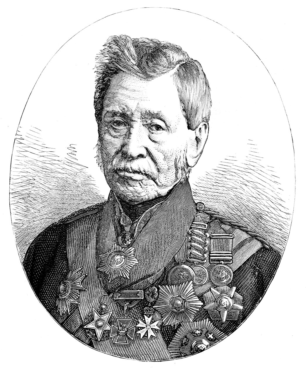 General Sir John Fox Burgoyne 1782-1871, soldado britânico de Unbekannt