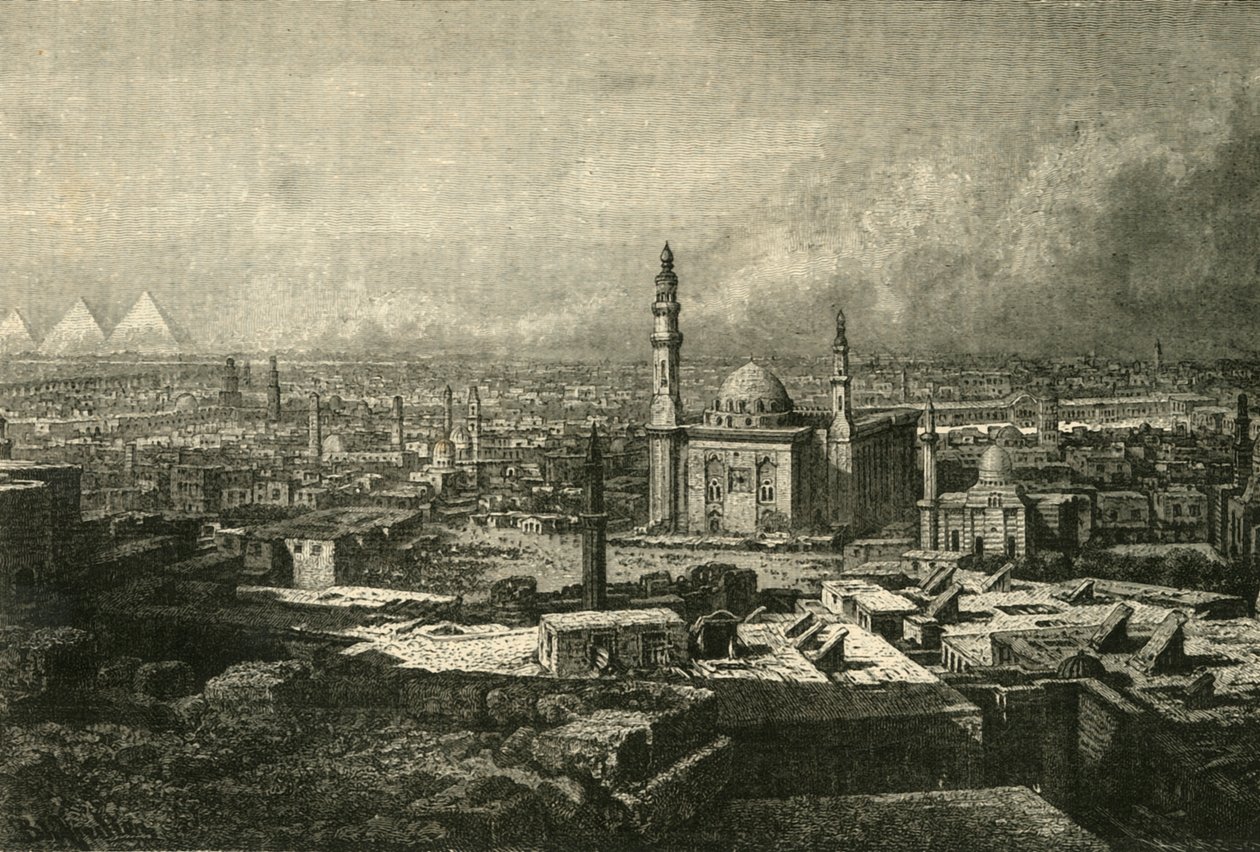 Vista geral do Cairo, 1890. de Unbekannt