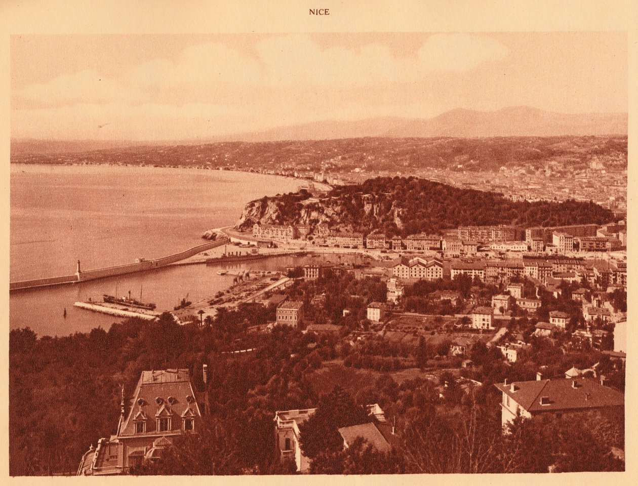 Vista geral de Nice, 1930. de Unbekannt