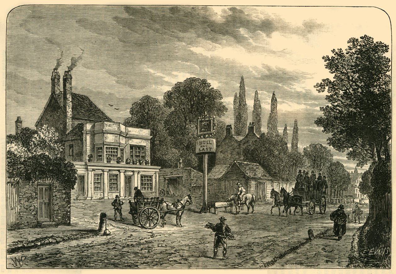 Vista geral da cidade velha de Kentish, 1820, c1876. de Unbekannt