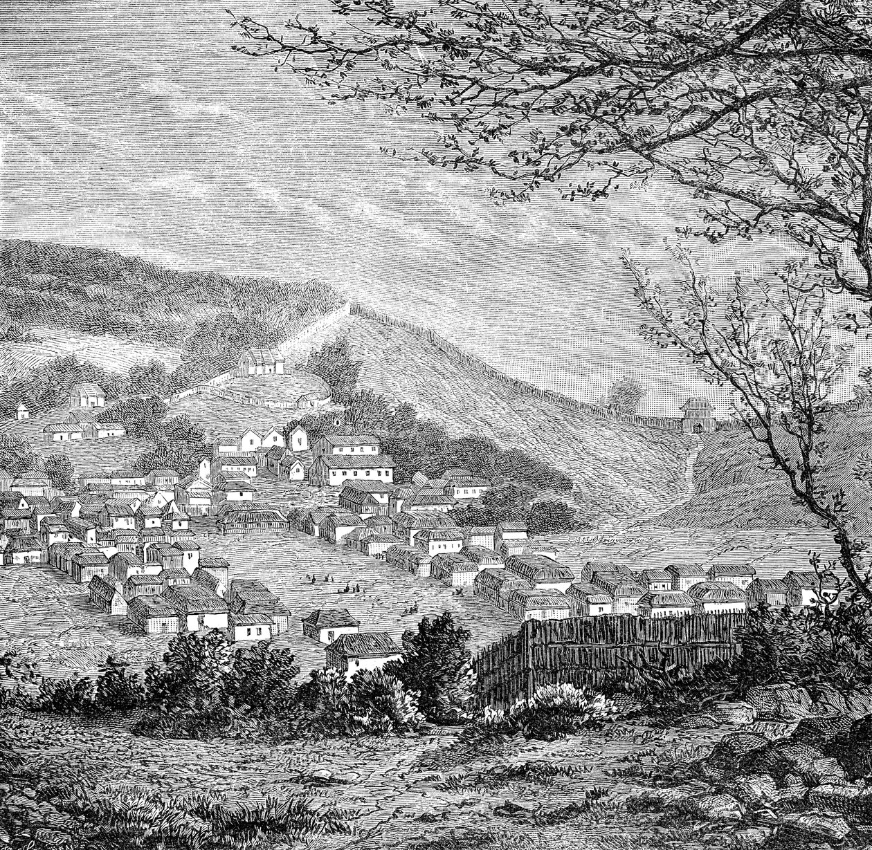 Vista geral de Kang-Hoa, Lower Hang-Kiang, c1890 de Unbekannt