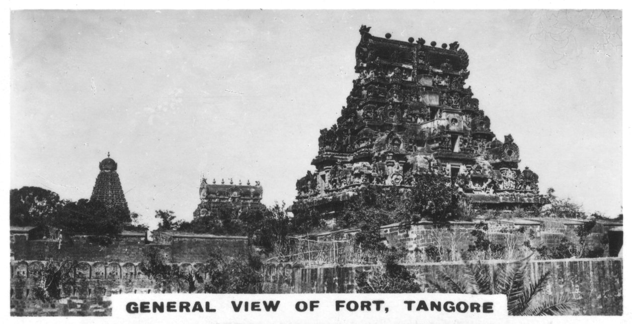 Vista geral do forte, Tangore, Tamil Nadu, Índia, c1925 de Unbekannt