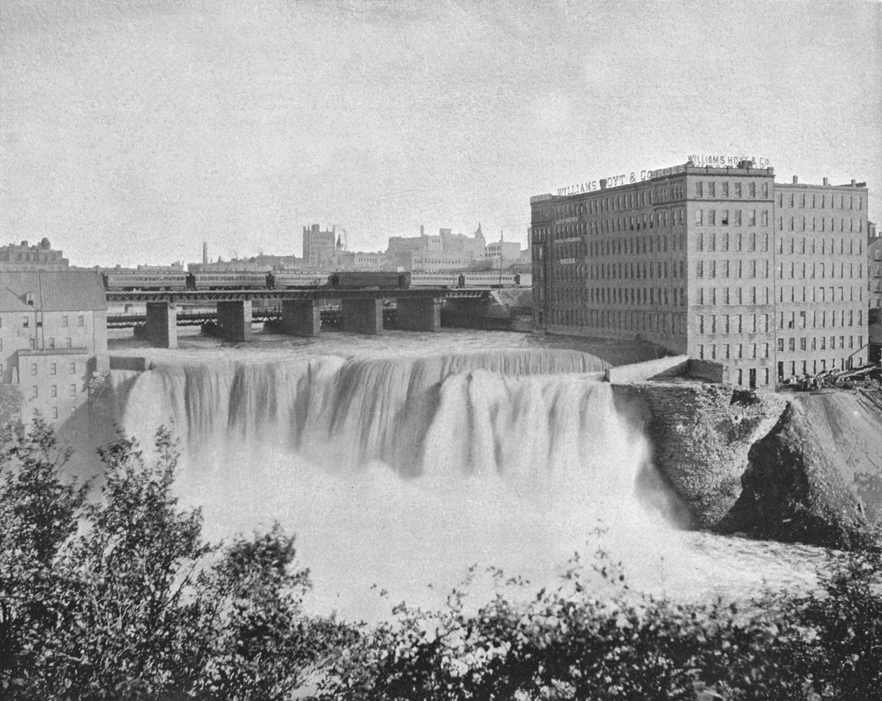 Genesee Falls, Rochester, Estado de Nova Iorque, EUA, c1900. de Unbekannt