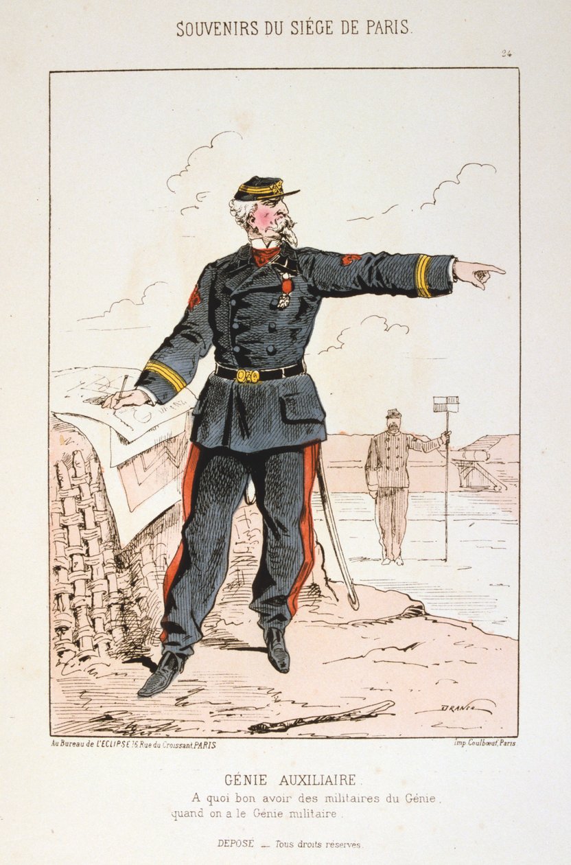 Gênio Auxiliar, Cerco a Paris, Guerra Franco-Prussiana, 1870-1871. de Unbekannt