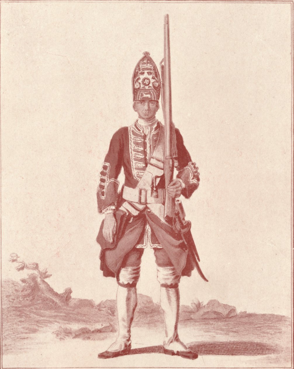 Cavalheiro, o sétimo fuzileiro real 1742, 1742 1909 de Unbekannt