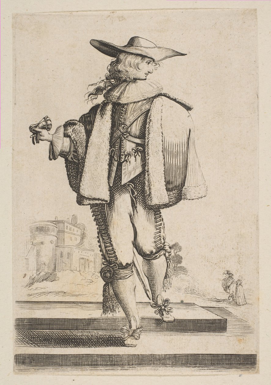 Cavalheiro com uma luva, 1629. de Unbekannt