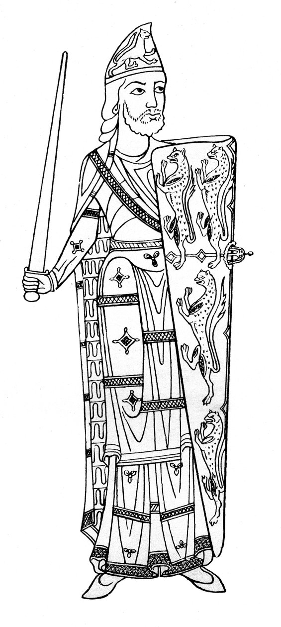 Geoffrey V, conde de Anjou, c 1150-1155 1924 de Unbekannt