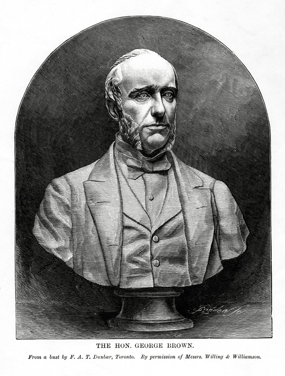 George Brown, jornalista e político canadense de origem escocesa, século XIX de Unbekannt