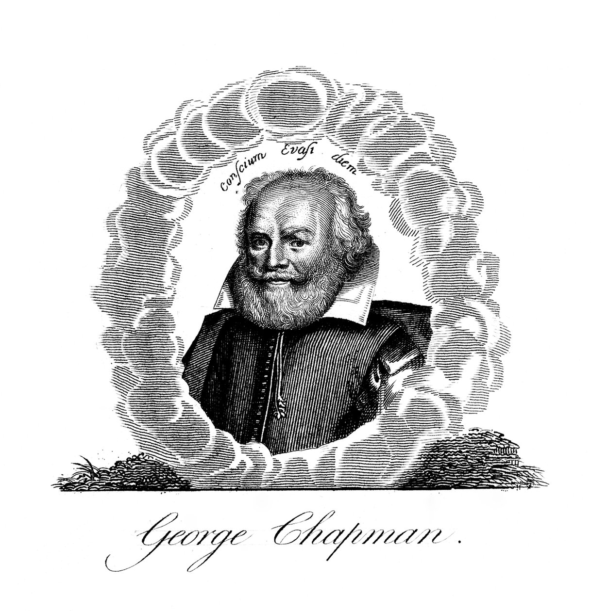 George Chapman, dramaturgo inglês, tradutor, poeta e erudito clássico, século XIX de Unbekannt