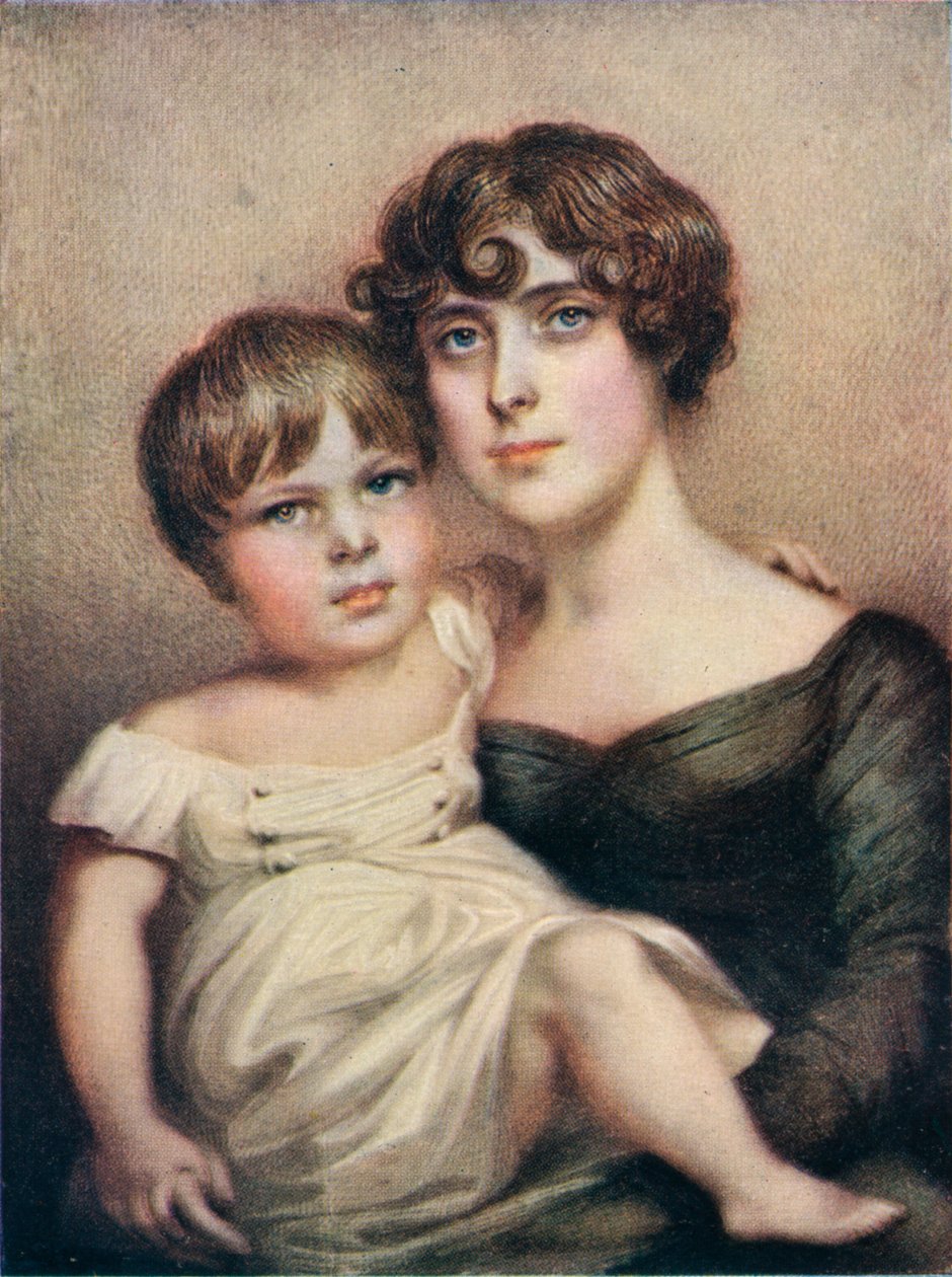 George Dacres Patterson e sua mãe, Eleanor Dacres Patterson, 1815. 1911 de Unbekannt
