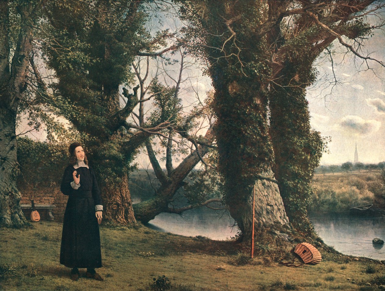 George Herbert em Bemerton, Salisbury, 1860, c1902. de Unbekannt