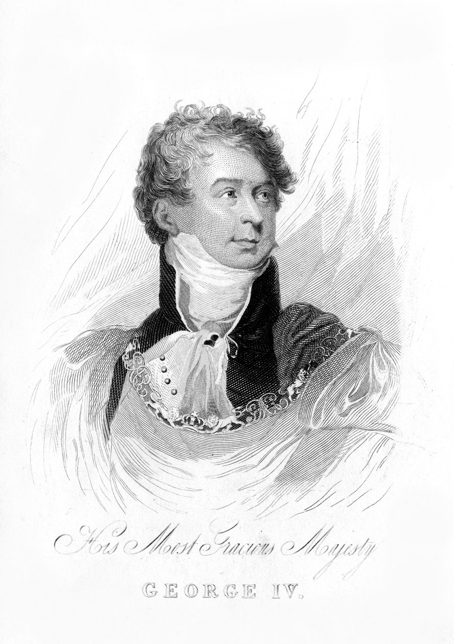 George IV, rei do Reino Unido e Hanover, século XIX de Unbekannt