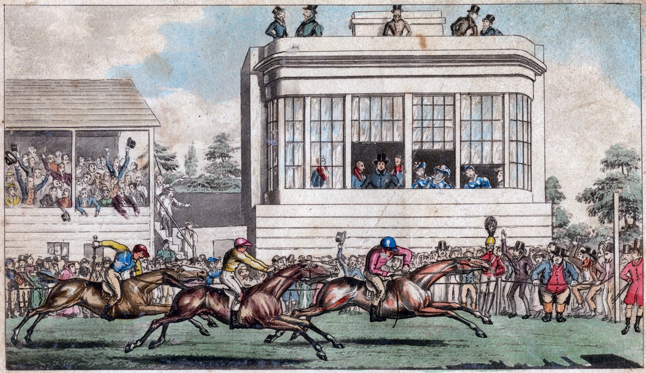 George IV e o Duque de York, The Royal Stand, Ascot, início do século XIX de Unbekannt