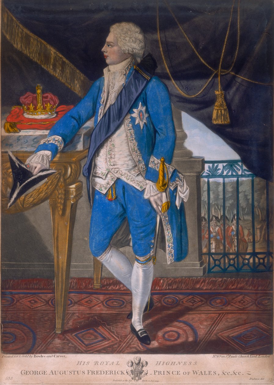 George IV como Príncipe de Gales, 1795 de Unbekannt