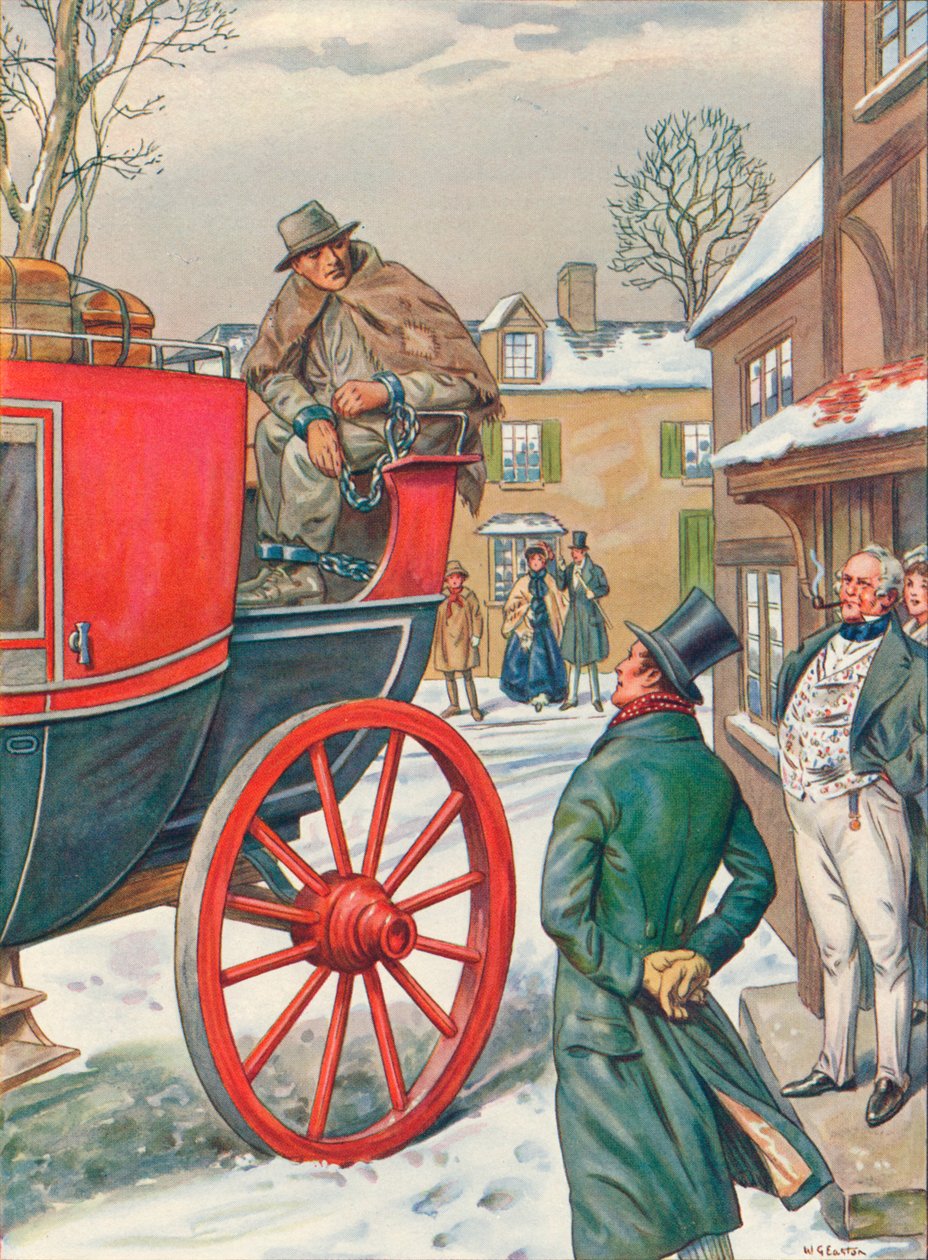George Loveless 1797-1874 acorrentado de Dorchester a uma prisão, 1834, 1934 de Unbekannt